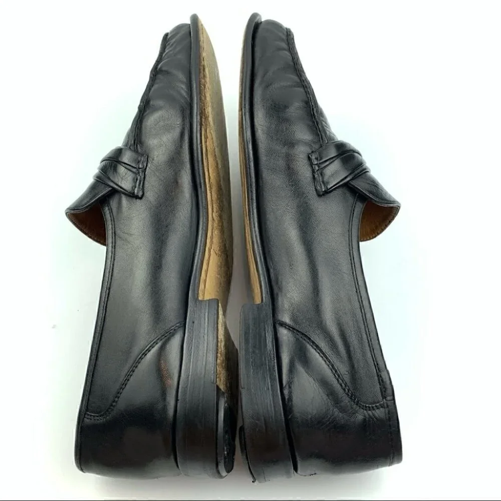 Allen Edmonds Bergamo loafers 10.5 E black Italian